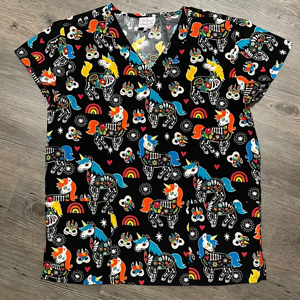Scrub Top Unicorn